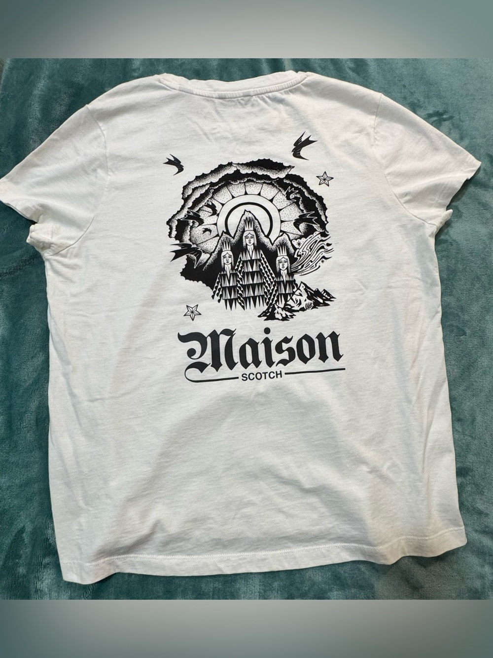Scotch & Soda Maison Scotch White Graphic Tee